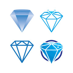 Fototapeta na wymiar Diamond logo template vector icon