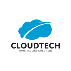 cloud logo designs template, tech logo designs concept.