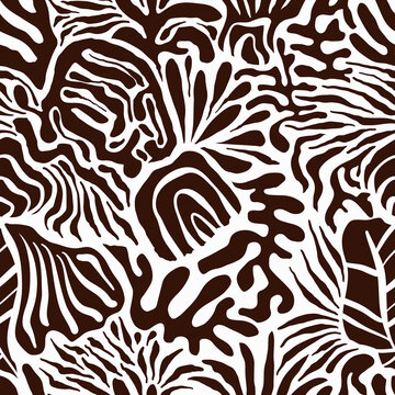 Vector Hand DrawnSeamless Ethnic Floral Pattern