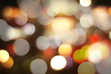  a bokeh photo at night in the city   