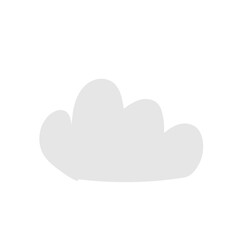 weather cloud cartoon shape