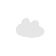 weather cloud cartoon shape