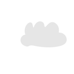 weather cloud cartoon shape