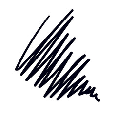 abstract doodle grunge line decoration