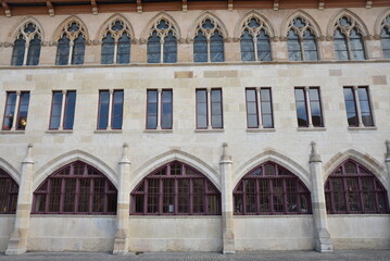 Façade de l'abbaye de Cluny en Bourgogne. France