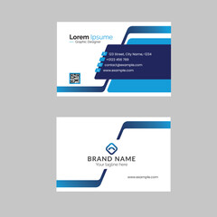 Business Card design template.  Modern corporate business card or vector design.