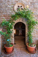 Fototapeta na wymiar Assisi. Hermitage of the prisons on Mount Subasio
