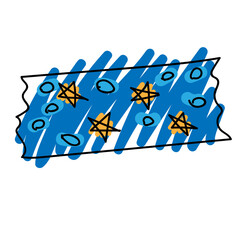 ribbon tape banner icon