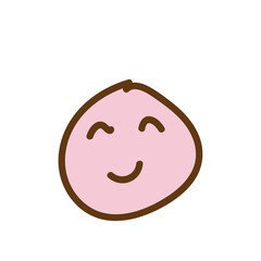 cute emoticon mochi cake