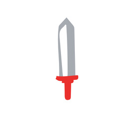 war sword hand drawn