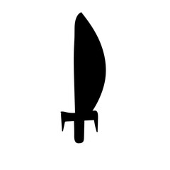 war sword hand drawn