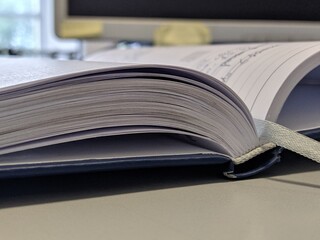 book and pen