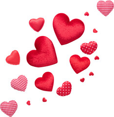 Red heart for love wedding or valentines day