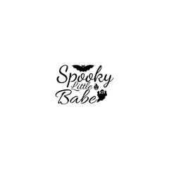 Spooky little babe t-shirt design