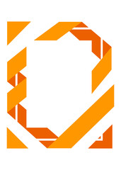 Abstract vibrant modern frames. Copy space for your text. PNG with transparent background.