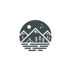 Camping logo design
