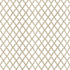 Fototapeta premium Seamless crochet pattern. Makrame technic illustration . Vintage, retro seamless pattern for fabric, tablecloth, napkin.