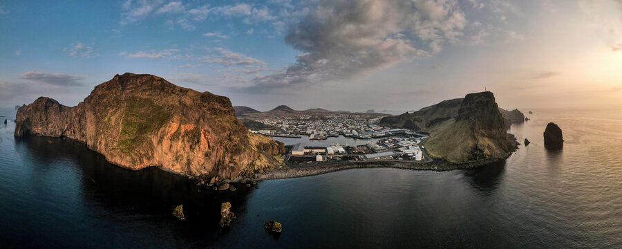 Drone Flight North Of Heimaey