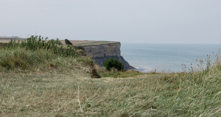 A cliff in Brittany near the D-Day landing beaches. 