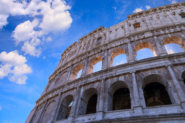 Obraz premium View of the Colosseum in Rome, Italy.