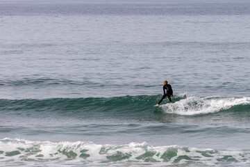 surfing the waves
