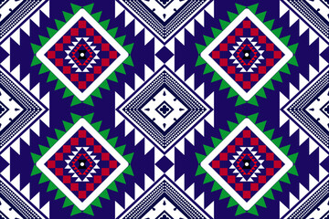 Geometric ethnic oriental seamless pattern traditional Design for background,carpet,wallpaper.clothing,wrapping,Batik fabric,Vector illustration.embroidery style 
