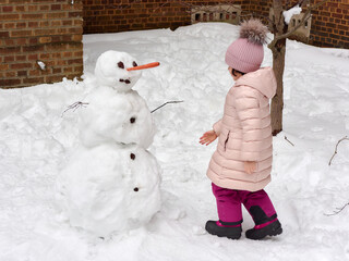 Making a snowman