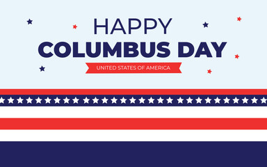 Happy Columbus Day National Usa Holiday