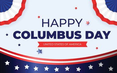 Happy Columbus Day National Usa Holiday