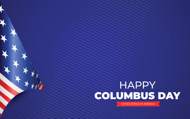 Happy Columbus Day National Usa Holiday