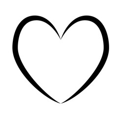 Heart icon. PNG with transparent background.