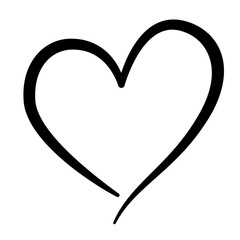 Heart icon. PNG with transparent background.