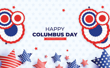 Happy Columbus Day National Usa Holiday