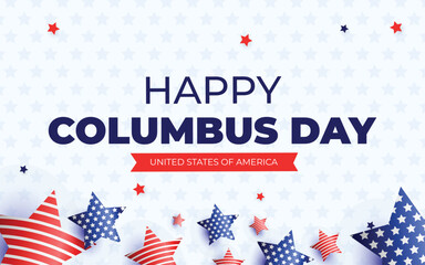 Happy Columbus Day National Usa Holiday