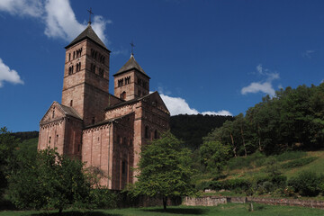 Fototapeta na wymiar Murbach, Klosterkirche Sankt Leodegar