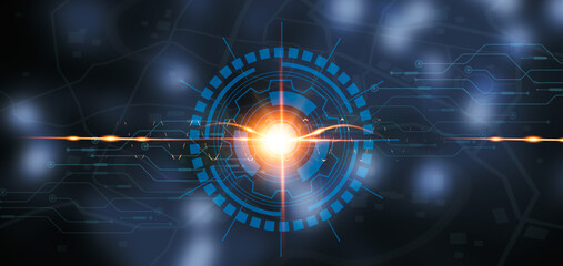 Abstract Technology Concept Communication Technology Technology Future Digital Innovation  Illustration Background