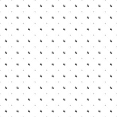 Square seamless background pattern from geometric shapes are different sizes and opacity. The pattern is evenly filled with small black earrings symbols. Vector illustration on white background