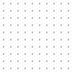 Square seamless background pattern from black photo frame symbols are different sizes and opacity. The pattern is evenly filled. Vector illustration on white background