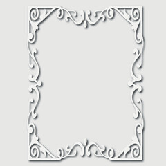 Frame, in the style of an ornament, Vector illustration eps 10, Art.