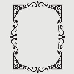 Frame, in the style of an ornament, Vector illustration eps 10, Art.