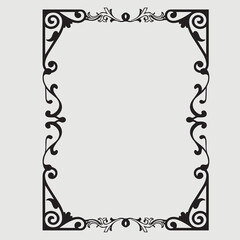 Frame, in the style of an ornament, Vector illustration eps 10, Art.