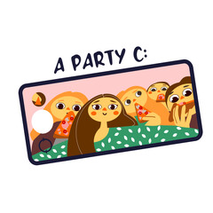Party with friends