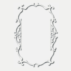 Frame, in the style of an ornament, Vector illustration eps 10, Art.