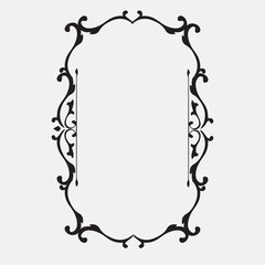 Frame, in the style of an ornament, Vector illustration eps 10, Art.