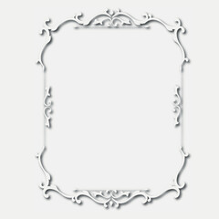 Frame, in the style of an ornament, Vector illustration eps 10, Art.