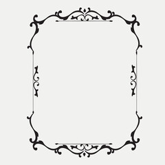 Frame, in the style of an ornament, Vector illustration eps 10, Art.