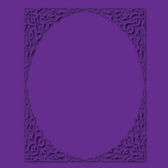 Frame, in the style of an ornament, Vector illustration eps 10, Art.