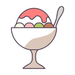 Shave ice icon