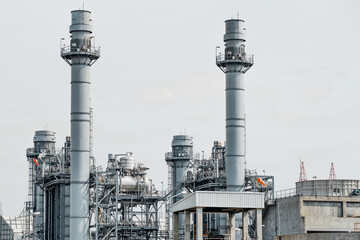 Industrial zone,The equipment of oil refining,Close-up of industrial pipelines of an oil-refinery plant,Detail of oil pipeline with valves in large oil refinery.