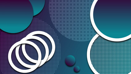 blue to dark blue gradient circles background